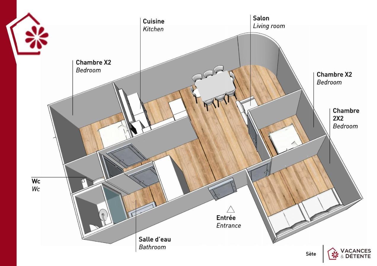 Grand Appartement Au Coeur De Sete Ngoại thất bức ảnh